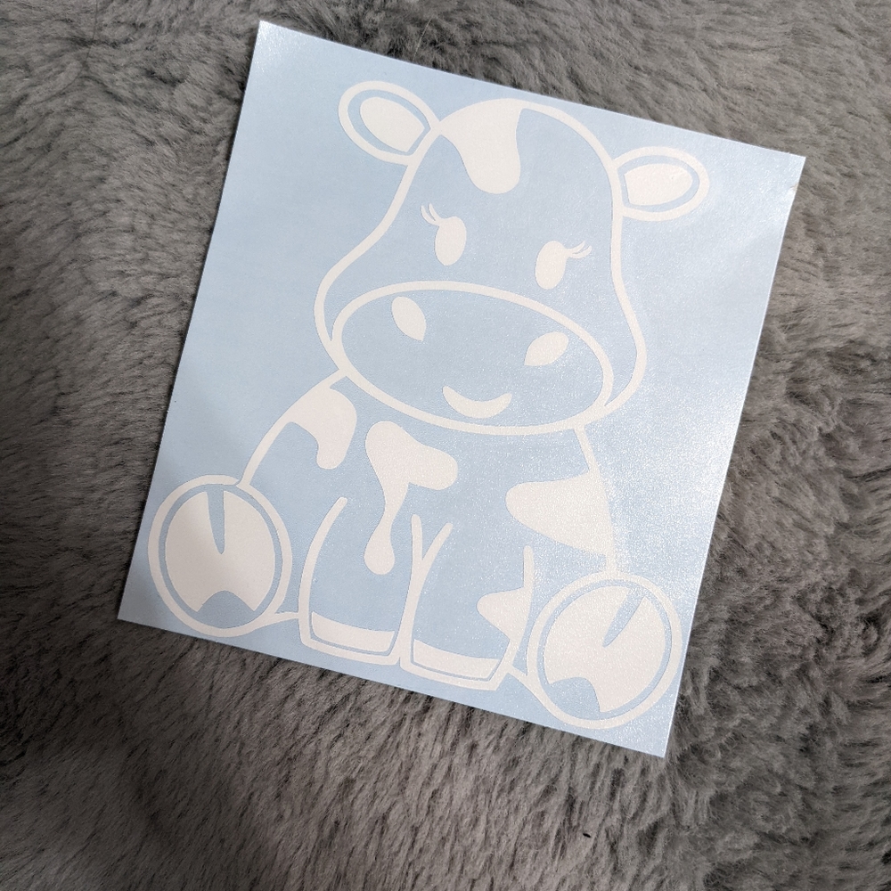 Adorable Cow Decal